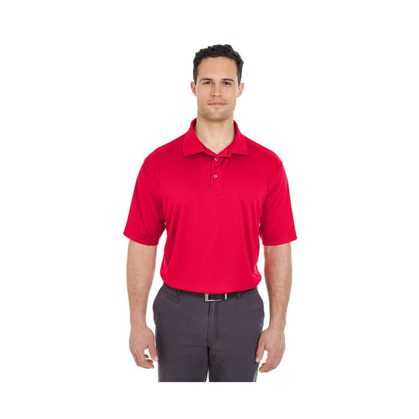 COAST XX-Large UltraClub Mens Cool & Dry Jacquard Stripe Polo Shirt 